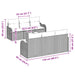 Set de canapele pentru grădină Gri 55 x 55 x 37 cm poliratan - WALTI WALTI