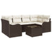 Set de canapele pentru grădină 7 pcs Maro 55 x 55 x 37 cm - WALTI WALTI