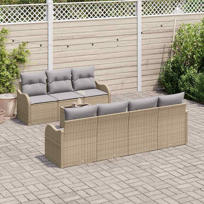 Set de canapele pentru grădină 8 pcs Bej 55 x 55 x 37 cm - WALTI WALTI