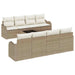 Set de canapele pentru grădină 9 pcs Bej 55 x 55 x 37 cm - WALTI WALTI