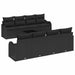 Set de canapele pentru grădină Negru 55 x 55 x 37 cm poliratan - WALTI WALTI
