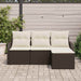 Set de canapele pentru grădină cu pernă 4 pcs Maro Rattan poli - WALTI WALTI