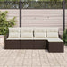 Set de canapele pentru grădină cu pernă 5 pcs Maro Rattan poli - WALTI WALTI