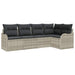 Set de canapele pentru grădină 5 pcs Gri deschis Rattan poli - WALTI WALTI