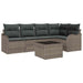 Set de canapele pentru grădină cu pernă 6 pcs Gri Rattan poli - WALTI WALTI