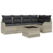 Set de canapele pentru grădină 6 pcs Gri deschis Rattan poli - WALTI WALTI