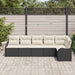 Set de canapele pentru grădină cu pernă 6 pcs Negru Rattan poli - WALTI WALTI