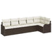 Set de canapele pentru grădină cu pernă 6 pcs Maro Rattan poli - WALTI WALTI