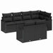 Set de canapele pentru grădină cu pernă 7 pcs Negru Rattan poli - WALTI WALTI