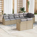Set de canapele pentru grădină cu pernă 8 pcs Bej Rattan poli - WALTI WALTI