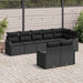 Set de canapele pentru grădină cu pernă 8 pcs Negru Rattan poli - WALTI WALTI