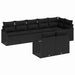Set de canapele pentru grădină cu pernă 8 pcs Negru Rattan poli - WALTI WALTI