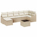 Set de canapele pentru grădină cu pernă 8 pcs Bej Rattan poli - WALTI WALTI