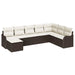 Set de canapele pentru grădină cu pernă 8 pcs Maro Rattan poli - WALTI WALTI