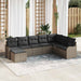 Set de canapele pentru grădină cu pernă 8 pcs Gri Rattan poli - WALTI WALTI