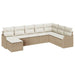 Set de canapele pentru grădină cu pernă 8 pcs Bej Rattan poli - WALTI WALTI