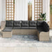 Set de canapele pentru grădină 8 pcs Gri deschis Rattan poli - WALTI WALTI