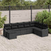Set de canapele pentru grădină cu pernă 8 pcs Negru Rattan poli - WALTI WALTI
