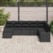 Set de canapele pentru grădină cu pernă 8 pcs Negru Rattan poli - WALTI WALTI
