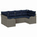 Set de canapea 6 buc. Gri [Sintetic]: Poli Rattan - WALTI WALTI