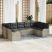 Set de canapele pentru grădină 9 pcs Gri deschis Rattan poli - WALTI WALTI