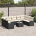 Set de canapele pentru grădină 10 pcs Negru Rattan poli - WALTI WALTI