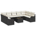 Set de canapele pentru grădină 10 pcs Negru Rattan poli - WALTI WALTI