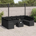 Set de canapele pentru grădină 10 pcs Negru Rattan poli - WALTI WALTI