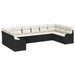 Set de canapele pentru grădină 10 pcs Negru Rattan poli - WALTI WALTI