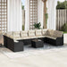 Set de canapele pentru grădină 11 pcs Negru Rattan poli - WALTI WALTI