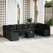 Set de canapele pentru grădină 11 pcs Negru Rattan poli - WALTI WALTI