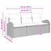 Set de canapele pentru grădină cu pernă 3 pcs Negru Rattan poli - WALTI WALTI