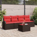 Set de canapele pentru grădină Maro 55 x 55 x 37 cm poliratan - WALTI WALTI