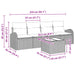 Set de canapele pentru grădină Maro 55 x 55 x 37 cm poliratan - WALTI WALTI
