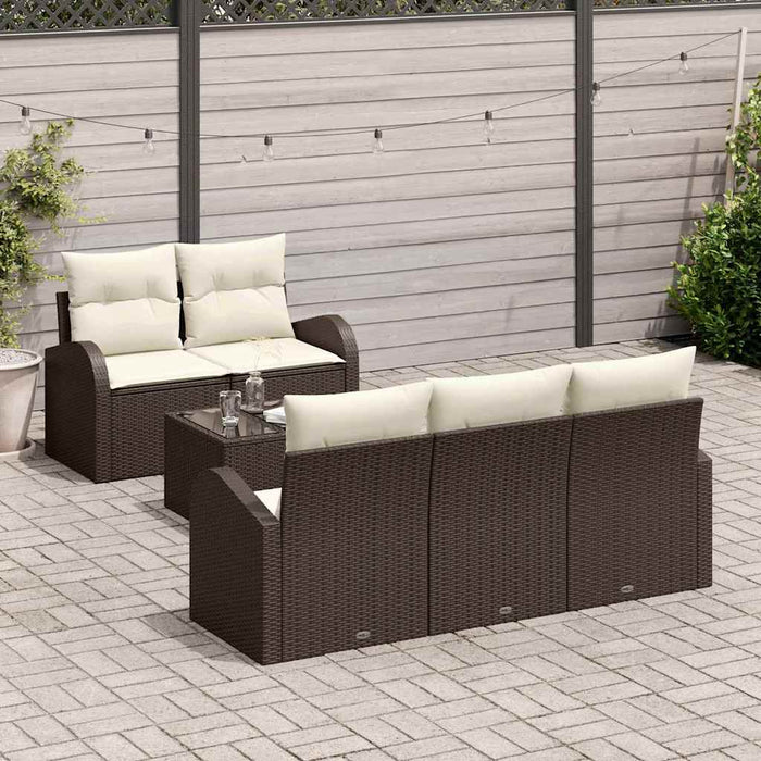 Set de canapele pentru grădină 6 pcs Maro 55 x 55 x 37 cm - WALTI WALTI