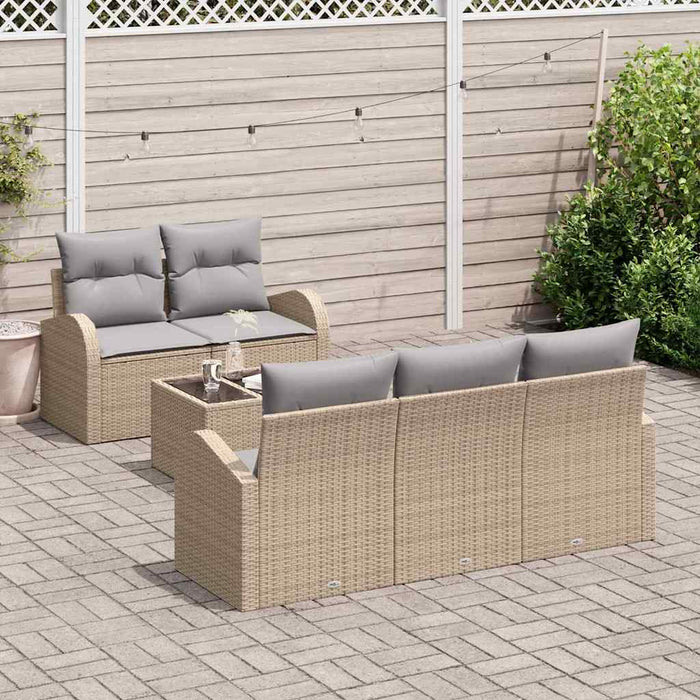 Set de canapele pentru grădină 6 pcs Bej 55 x 55 x 37 cm - WALTI WALTI
