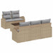 Set de canapele pentru grădină 6 pcs Bej 55 x 55 x 37 cm - WALTI WALTI