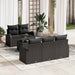 Set de canapele pentru grădină Negru 55 x 55 x 37 cm poliratan - WALTI WALTI