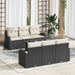 Set de canapele pentru grădină 7 pcs Negru 55 x 55 x 37 cm - WALTI WALTI