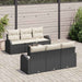 Set de canapele pentru grădină 7 pcs Negru 55 x 55 x 37 cm - WALTI WALTI