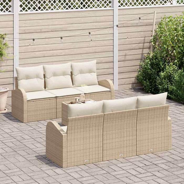 Set de canapele pentru grădină Bej 55 x 55 x 37 cm poliratan WALTI