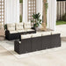 Set de canapele pentru grădină 8 pcs Negru 55 x 55 x 37 cm - WALTI WALTI