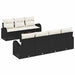 Set de canapele pentru grădină 8 pcs Negru 55 x 55 x 37 cm - WALTI WALTI