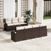 Set de canapele pentru grădină 8 pcs Maro 55 x 55 x 37 cm - WALTI WALTI