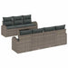 Set de canapele pentru grădină 8 pcs Gri 55 x 55 x 37 cm - WALTI WALTI