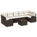 Set de canapele pentru grădină 8 pcs Maro 55 x 55 x 37 cm - WALTI WALTI