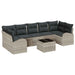 Set de canapele pentru grădină 8 pcs Gri deschis - WALTI WALTI