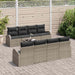 Set de canapele pentru grădină 7 pcs Gri și Gri Închis - WALTI WALTI