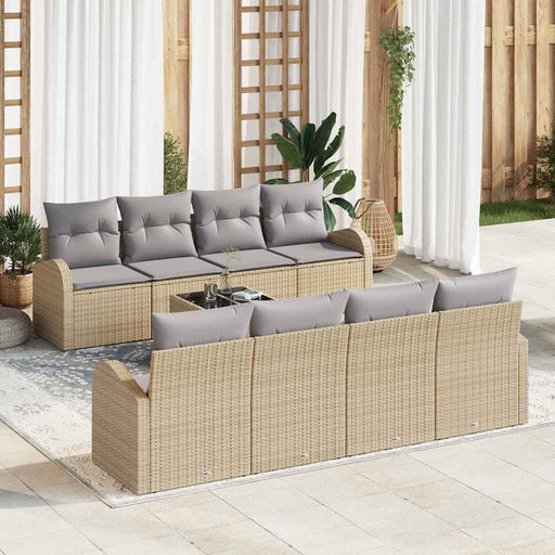 Set de canapele pentru grădină 7 pcs Bej 55 x 55 x 37 cm - WALTI WALTI