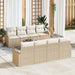 Set de canapele pentru grădină 7 pcs Bej și Alb 55 x 55 x 37 cm - WALTI WALTI